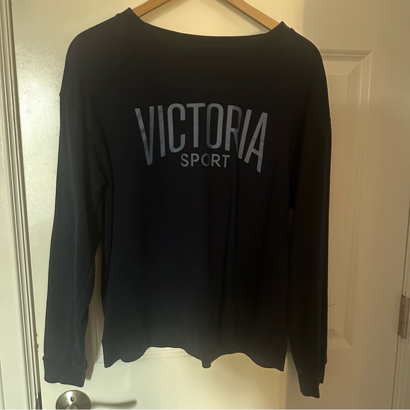 Women’s Victoria Sport Navy Crewneck - Picture 2 of 2